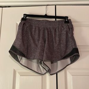 Size 4 four inch Lululemon grey shorts